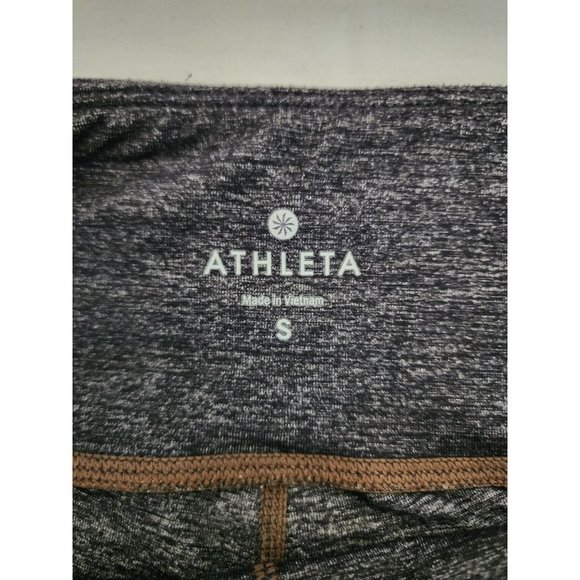 Athleta Women's Quest Mind Over Mat Yoga Capri Leggings Gray/Black Size Small - Picture 7 of 10